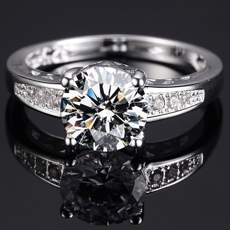 Ring CO-1217 - Zilver/Rood/55mm