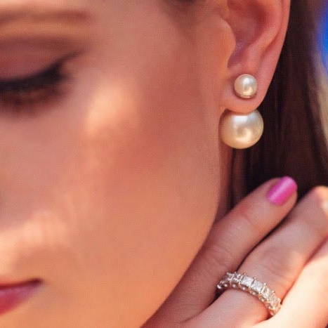 Oorbellen DB-995 - Glitter - goud