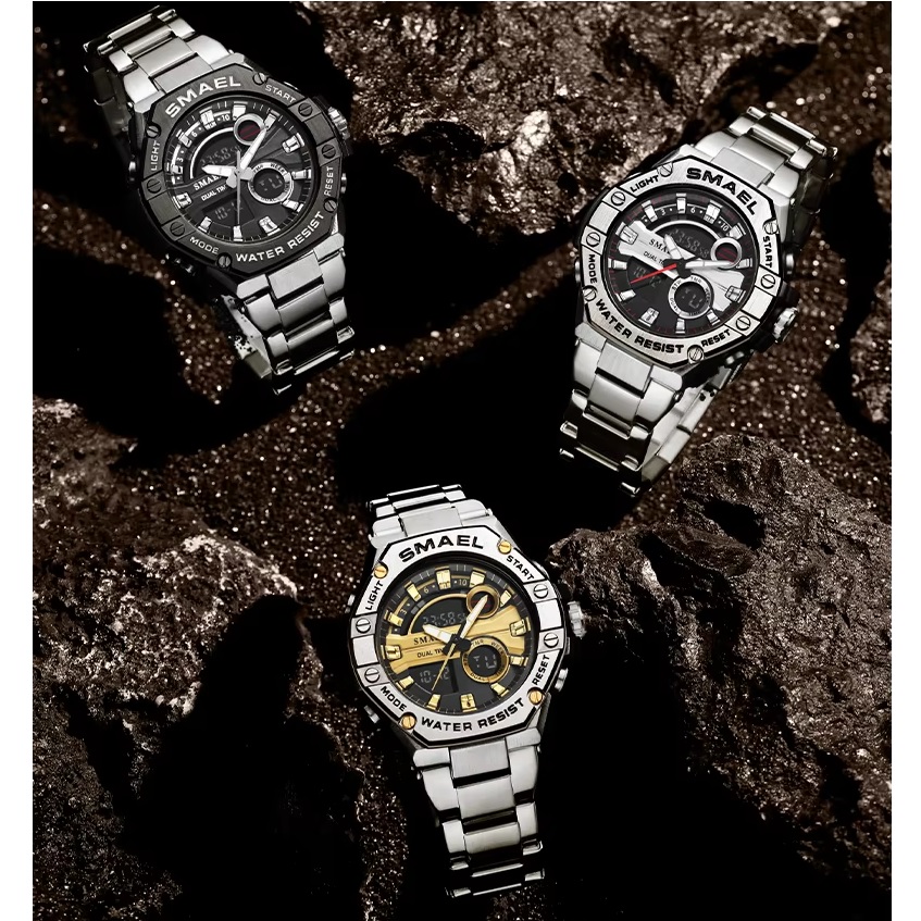 Horloge SMAEL EF-35294 - Zilver / Zwart