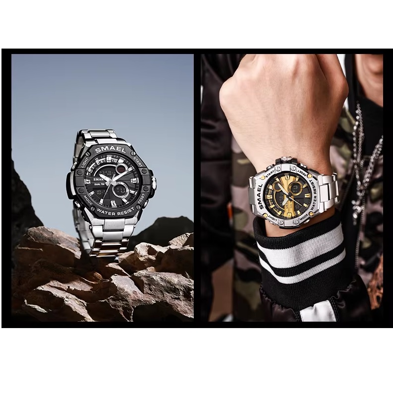 Horloge SMAEL EF-35294 - Zilver / Zwart
