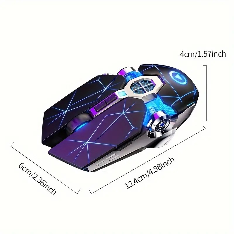 Gamingmuis Mechanic - Wit / Bedraad