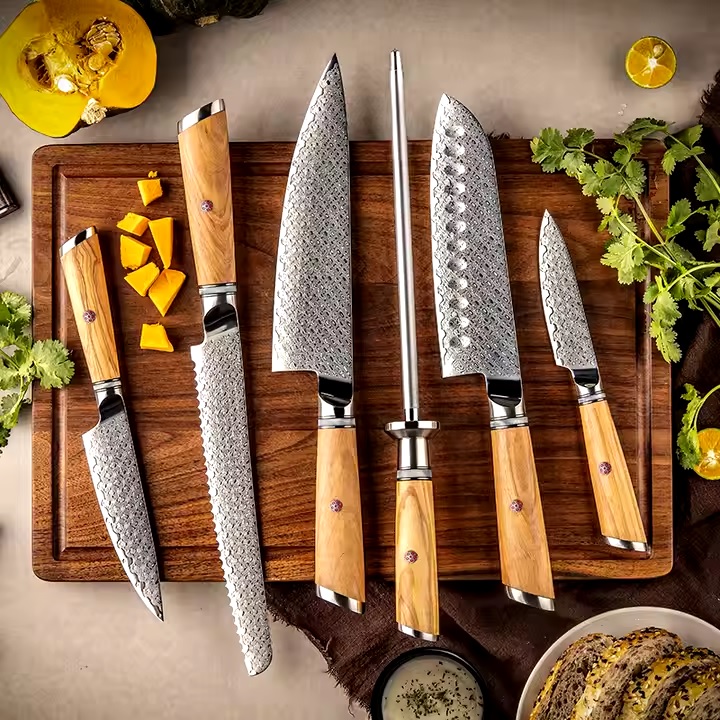 Damast keukenmes HI-35063 - Santoku