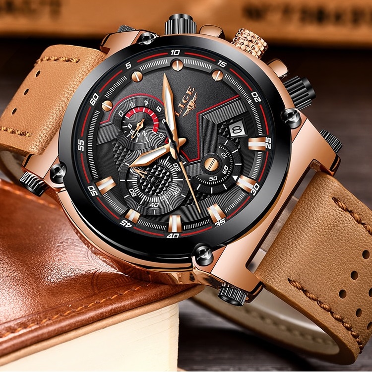 Horloge LIGE PR-4073 - Bruin