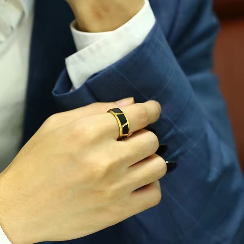 Ring ME-31995 - Goud / Zwart / 65mm