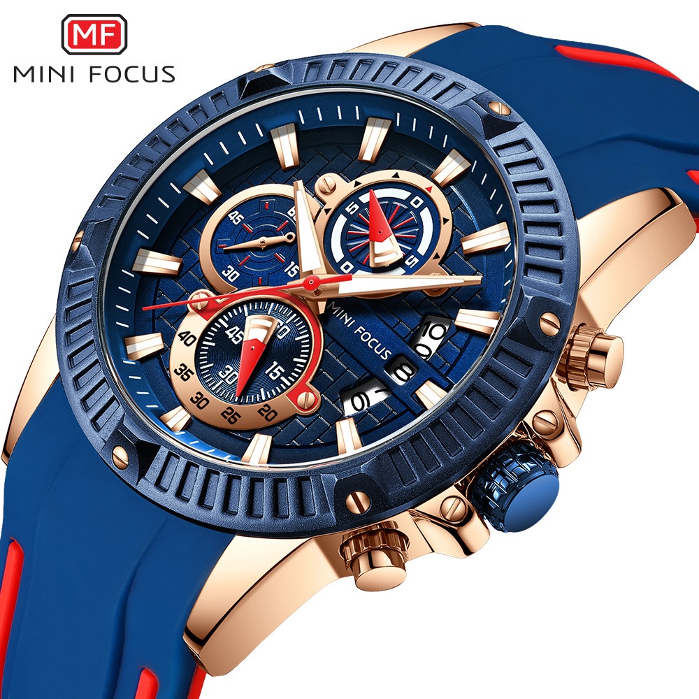 Horloge Mini Focus - Zwart / Rood