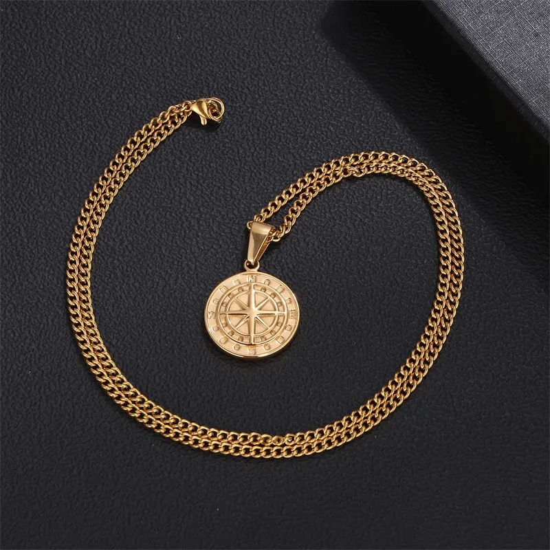 Ketting Compass - Goud