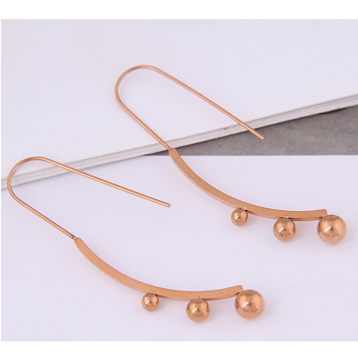 Oorbellen PE-21008 - Goud / Roze