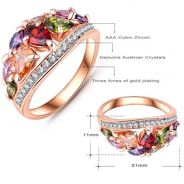 Ring BA-1391 - Goud / 53mm