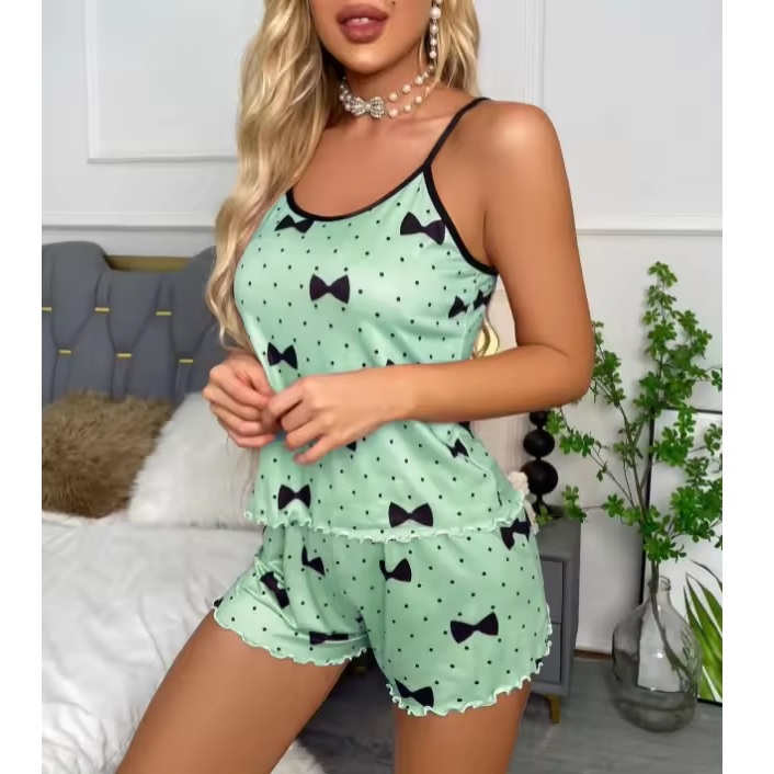 Korte dames pyjama BO-30587 - Roze / M
