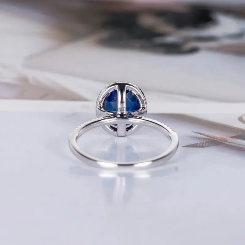 Ring RO-35614 - Zilver / Blauw / 59mm