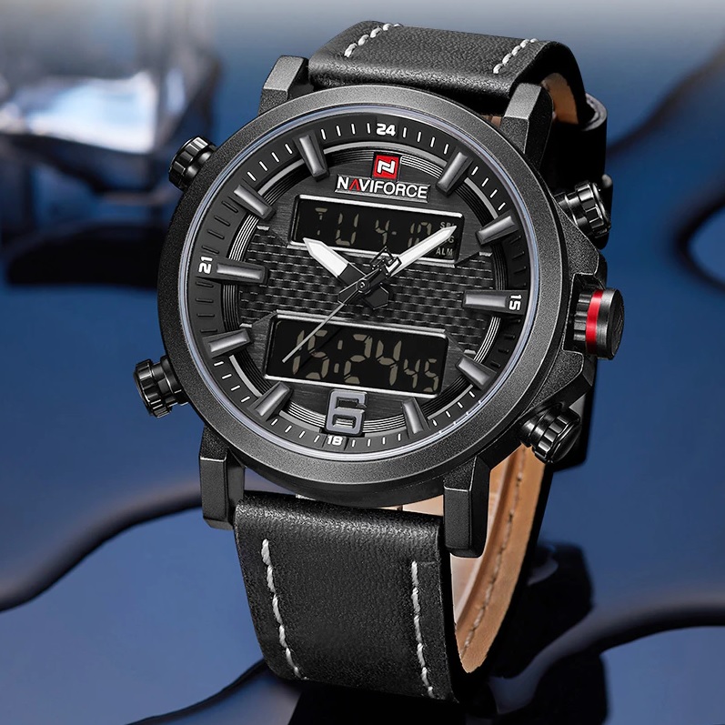 Hodinky NAVIFORCE RY-14621 - Zwart/Bruin