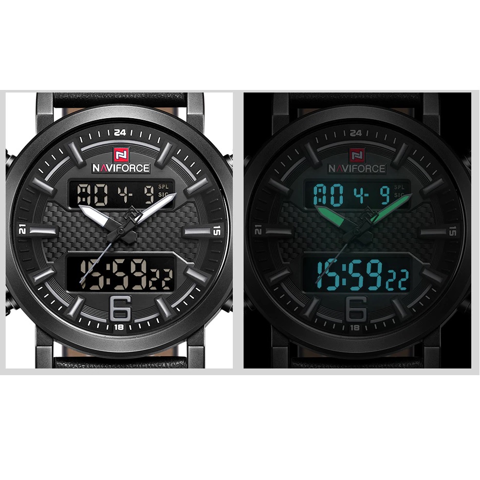 Hodinky NAVIFORCE RY-14621 - Zwart/Bruin
