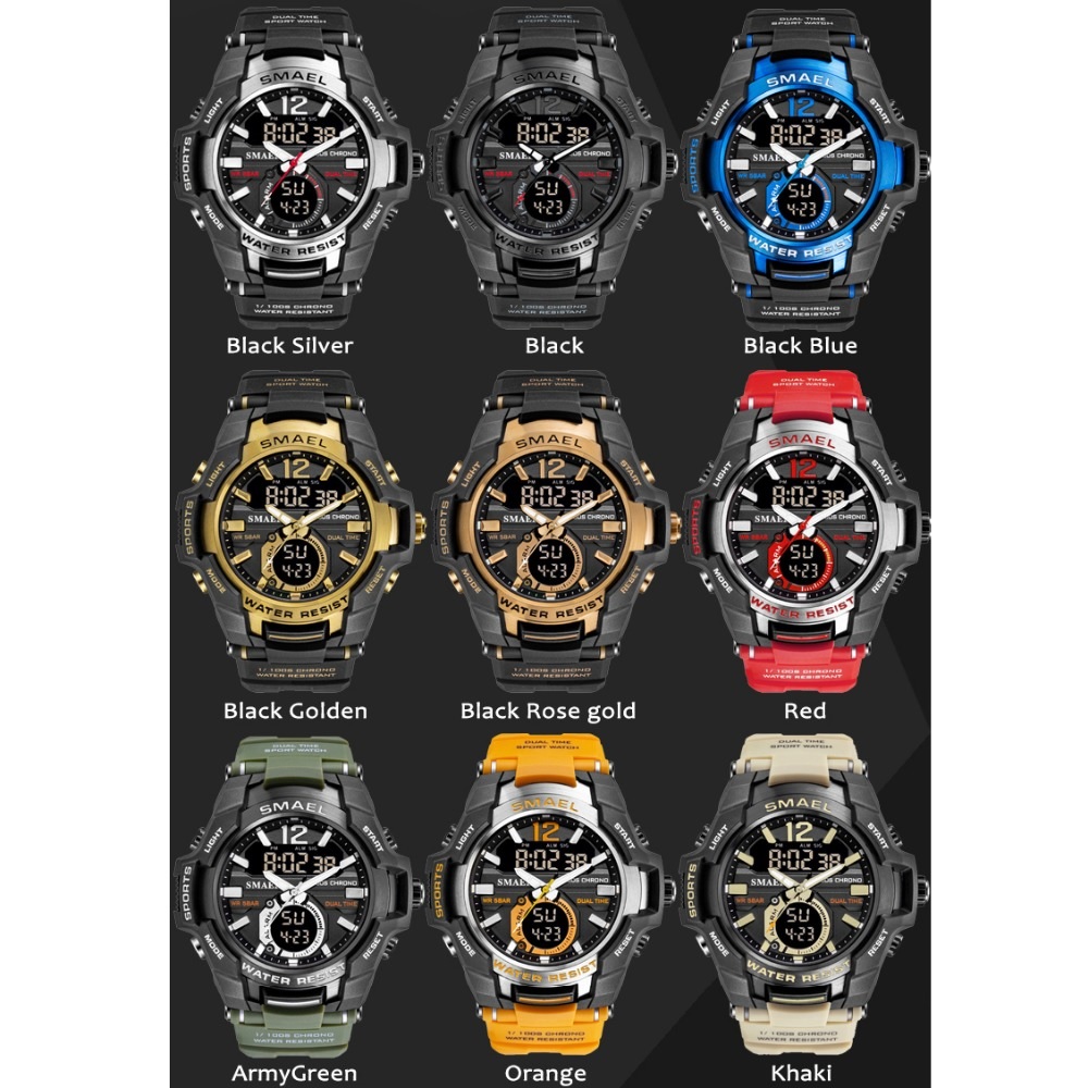 Horloge SMAEL EV-6240 - Khaki