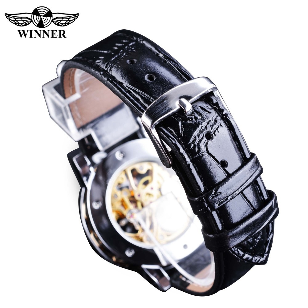 Horloge Winner RE-14455 - Zwart / Zilver