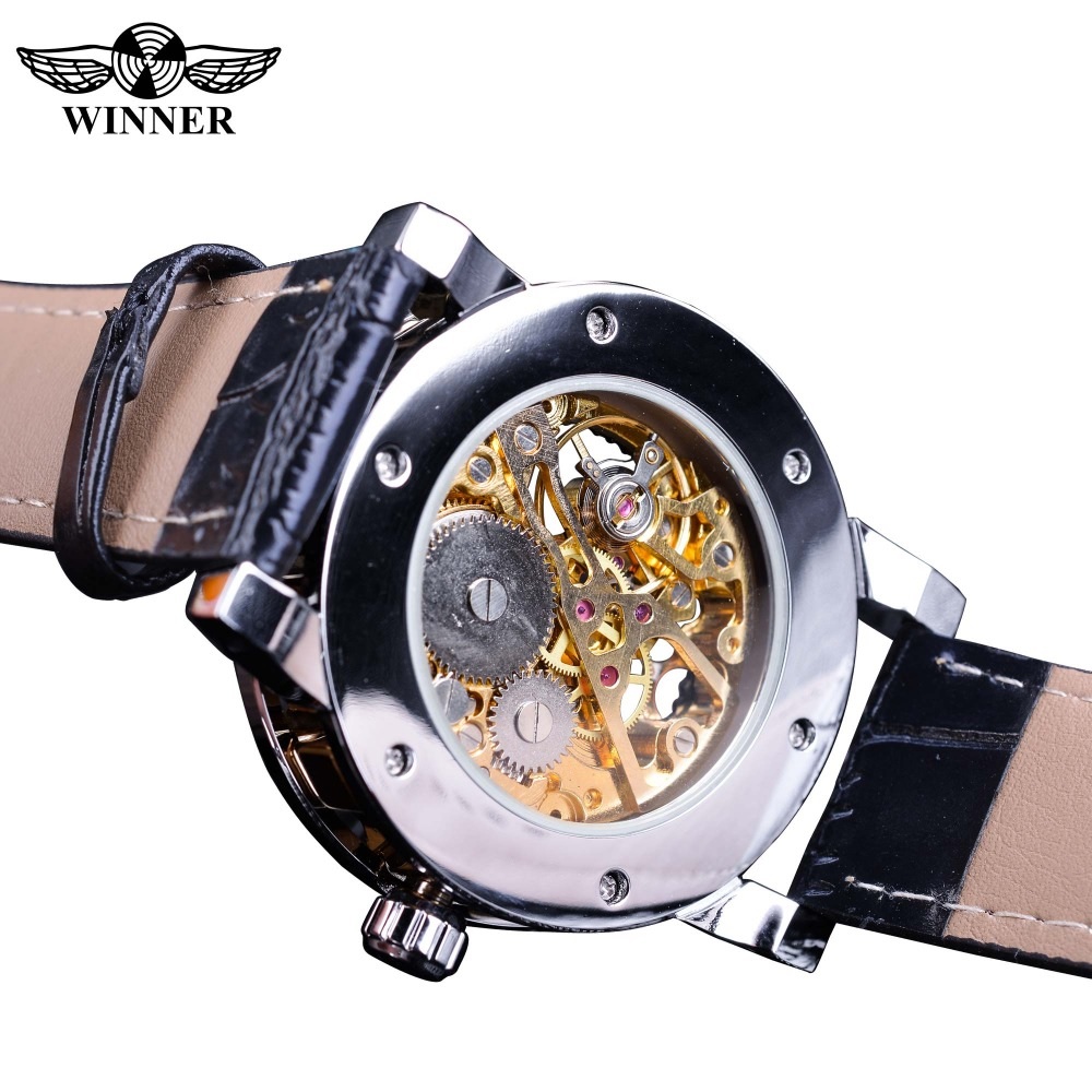Horloge Winner RE-14455 - Zwart / Zilver