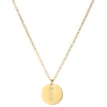 Halsketting Alfabet - I / Goud