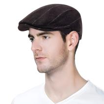 Heren baret BR-11099 - Bruin / Grijs