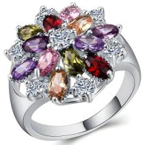 Ring GL-34529 - Zilver / Multicolor / 59mm