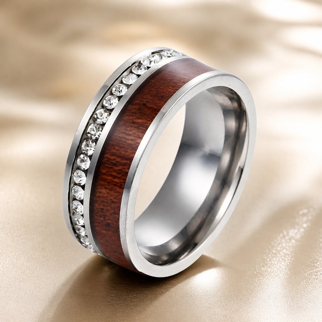 Ring TR-17015 - Zilver / Bruin / 52mm