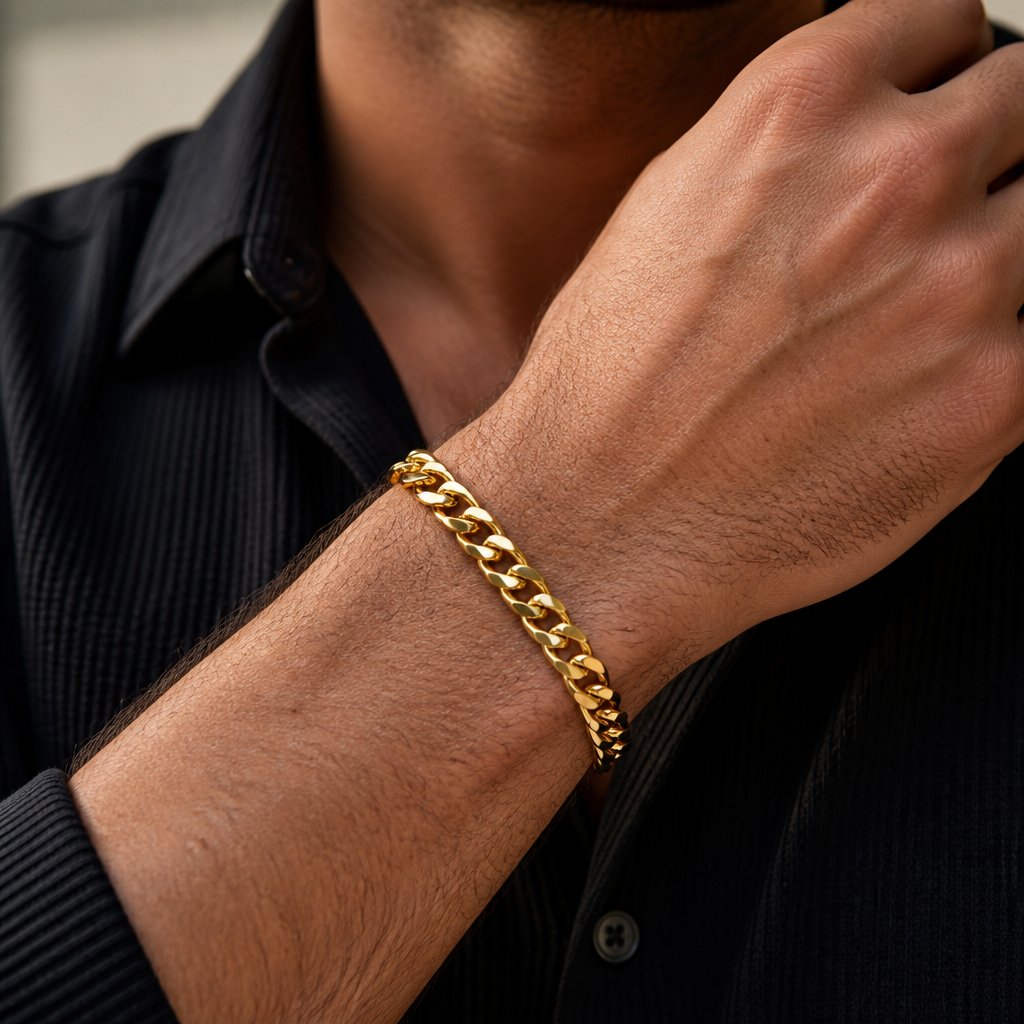 Armband KR-34794 - Goud / 18cm / 9mm